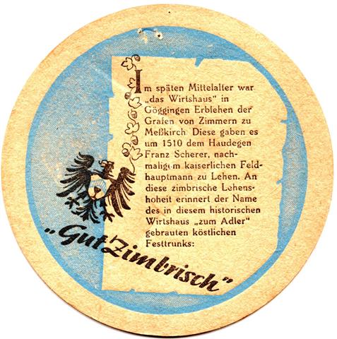 krauchenwies sig-bw g�gginger adler rund 1b (215-gut zimbrisch-schwarzblau)